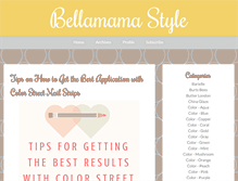 Tablet Screenshot of bellamamastyle.com